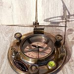 Large-8-Inch-Perfectly-Calibrated-Big-Sundial-Compass-with-Rosewood-Case-Top-Grade-C-3051-0-1