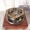 Large-8-Inch-Perfectly-Calibrated-Big-Sundial-Compass-with-Rosewood-Case-Top-Grade-C-3051-0