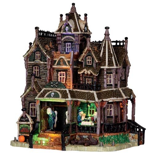 Lemax-35550-Creepys-Bed-Breakfast-Spooky-Town-Building-Village-Halloween-Decor-S-O-Scale-0