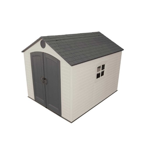 Lifetime-6405-Outdoor-Storage-Shed-with-Window-Skylights-and-Shelving-8-by-10-Feet-0