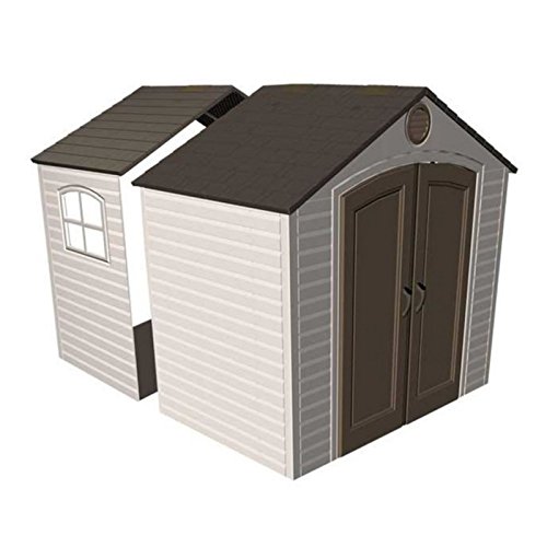 Lifetime-8-x-25-ft-Outdoor-Storage-Shed-Expansion-Kit-with-One-Window-0-0