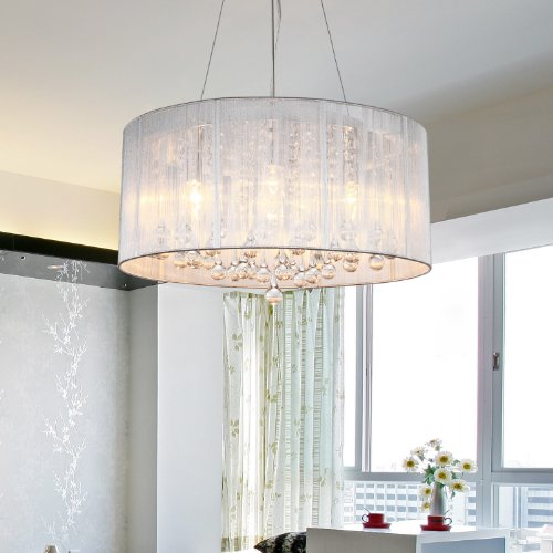 LightInTheBox-Modern-Crystal-Pendant-Light-in-Cylinder-Shade-Drum-Style-Home-Ceiling-Light-Fixture-Flush-Mount-Pendant-Light-Chandeliers-Lighting-for-Bedroom-Living-Room-0-0