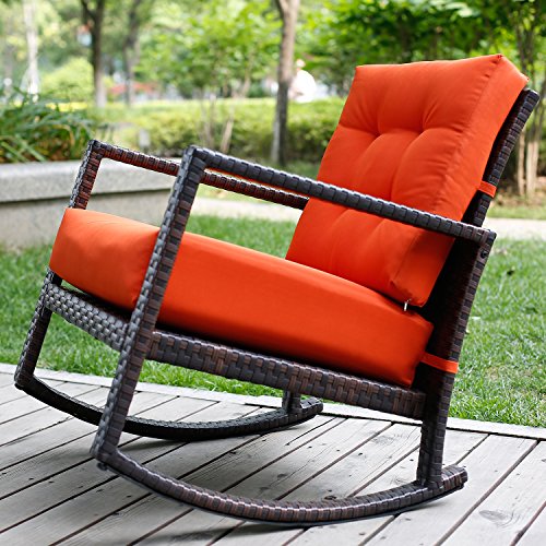 Merax-Armchair-Rattan-Rocking-Chair-Outdoor-Patio-Glider-Lounge-Wicker-Chair-Furniture-with-Cushion-0