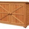 Merax-Wooden-Garden-Shed-Wooden-Lockers-with-Fir-wood-Natural-wood-color-Double-door-2-0