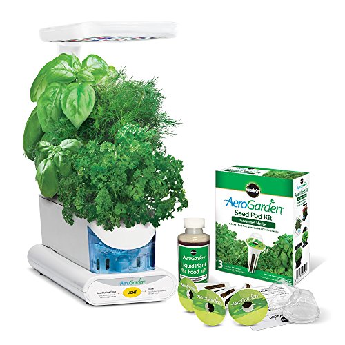 Miracle-Gro-AeroGarden-Sprout-LED-with-Gourmet-Herb-Seed-Pod-Kit-Black-0