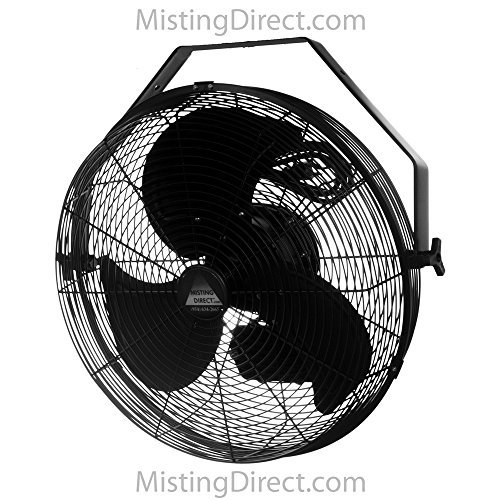 Misting-Direct-Black-18-Inch-IndoorOutdoor-WallCeilingPole-Mount-Wet-Location-Fan-0