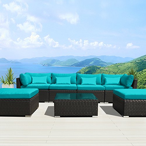Modenzi-7C-U-Outdoor-Sectional-Patio-Furniture-Espresso-Brown-Wicker-Sofa-Set-0