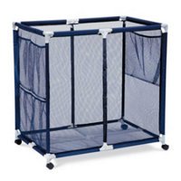 Modern-Blue-Pool-Storage-Bin-Extra-Large-Perfect-Contemporary-Nylon-Mesh-Basket-Organizer-For-Your-Goggles-Beach-Balls-Floats-Swim-Toys-Accessories-Air-Dry-Items-Quickly-Easily-Roll-The-Mesh-Storage-B-0