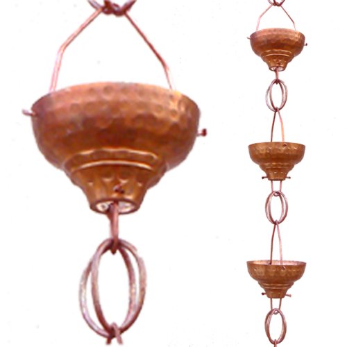 Monarchs-Pure-Copper-Eastern-Hammered-Cup-Rain-Chain-8-12-Foot-Length-0-1