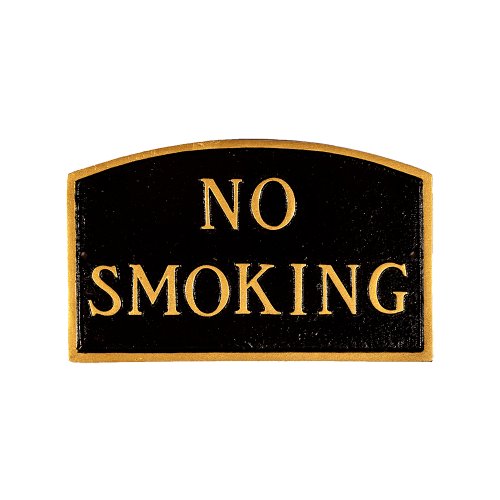 Montague-Metal-Products-SP-9sm-BG-No-Smoking-Arch-Statement-Plaque-Small-Black-and-Gold-0