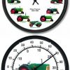 New-Oliver-12-Tractors-1926-1969-10-Wheel-Dial-Clock-10-Round-Oliver-88-Thermometer-0