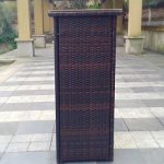 Outdoor-Aluminum-and-Wicker-Console-Patio-Table-Brown-0-1