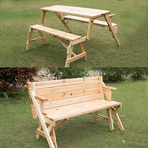 Outsunny-2-in-1-Convertible-Picnic-Table-Garden-Bench-0