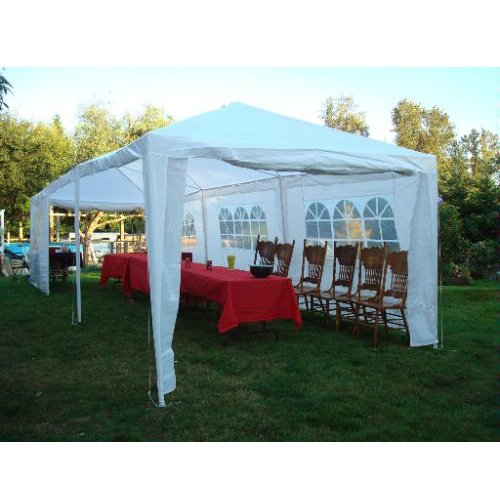 Palm-Springs-10-x-30-Foot-White-Party-Tent-Gazebo-Canopy-with-Sidewalls-0-0