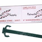 Palmetto-Golf-500-Ct-6-Professional-Biodegradable-Sod-Landscape-Stake-and-Fabric-Pin-Eco-Friendly-MADE-IN-THE-USA-Many-Uses-in-the-Lawn-Garden-Landscape-and-Patio-Palmetto-Golf-Brand-0-0