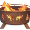 Patina-Products-F108-30-Inch-Moose-Trees-Fire-Pit-0