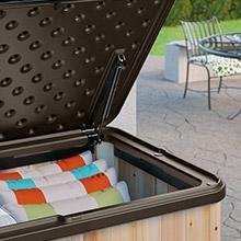 Patio-Furniture-Deck-Box-Premium-Suncast-Outdoor-Storage-Wood-Resin-Contemporary-Weatherproof-120-Gallon-Design-0-0