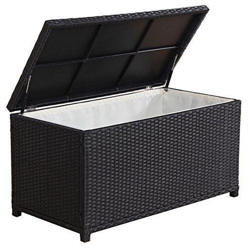 Patio-StorageOutdoor-Storage-BoxOutdoor-Black-Wicker-Cushion-StorageMade-Of-Aluminum-Frame-Polyester-Inner-Bag-Fabric-0