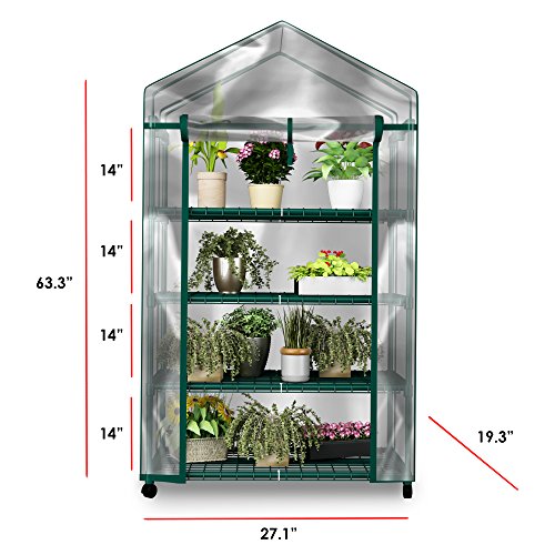 Plant-Greenhouse-on-Wheels-with-Clear-Cover-4-Tiers-Rack-Stands-Indoor-Outdoor-Portable-Solution-Kit-for-Home-Herb-and-Flower-Garden-Green-House-0-0