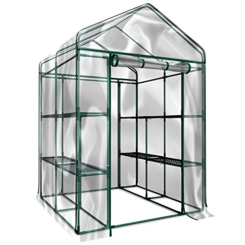 Plant-Large-Walk-in-Greenhouse-with-Clear-Cover-12-Shelves-Stands-3-Tiers-Racks-Herb-and-Flower-Garden-Green-House-0
