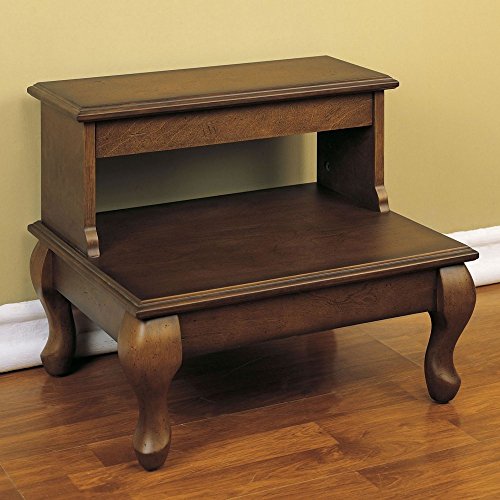Powell-Attic-Cherry-Bed-Steps-with-Drawer-Antique-Cherry-0