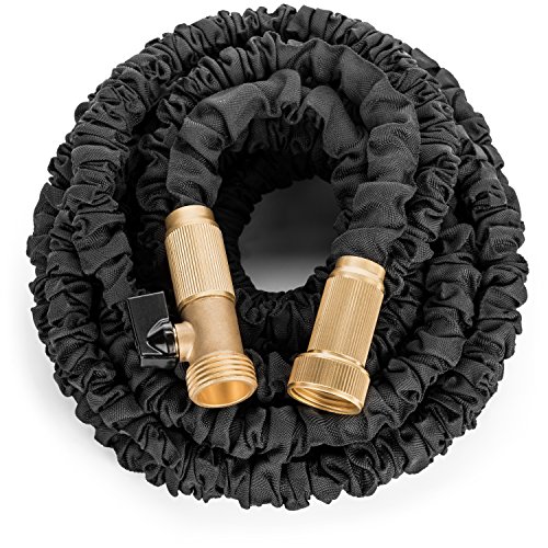 Premium-100-Expandable-Hose-Best-Expanding-Garden-Hose-on-the-Market-Solid-Brass-Fittings-Double-Latex-Core-Heavy-Duty-Fabric-34-Includes-FREE-Sprayer-Nozzle-and-2-Way-Splitter-0-0