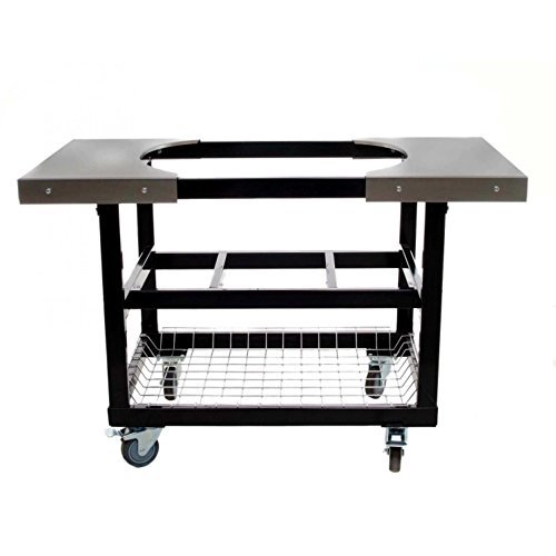 Primo-Grills-Smokers-320-Cart-with-Stainless-Steel-Side-Tables-for-Junior-Oval-0