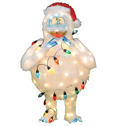 Product-Works-Pre-Lit-Faux-Fur-Bumble-with-Light-Strand-Christmas-Yard-Art-Decoration-and-Clear-Lights-32-0