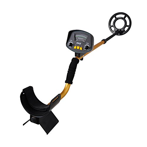 Pyle-PHMD53-Treasure-Hunting-Metal-Detector-with-Waterproof-Submergible-Search-Coil-10-Level-Discrimination-Built-in-Speakers-and-Headphone-Jack-0