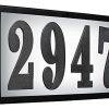 Qualarc-SRST-AB60-LED-BLK-Serrano-Low-Voltage-Rust-Free-Galvanized-Steel-Rectangular-LED-Lighted-Address-Plaque-with-4-Polymer-Numbers-Black-0