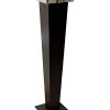 Qualarc-WF-PS08S-Huron-Free-Standing-Cigarette-Ash-Receptacle-Black-with-Chrome-0