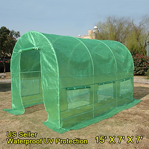 Quictent-KOREA-Reinforced-PE-Cover-Greenhouse-15x7x7-Arch-LARGE-Walk-in-Green-Garden-Hot-House-for-Plants-0