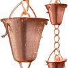 Rain-Chain-Pure-Copper-by-Golden-Canary-Ready-to-Install-in-Gutter-Decorative-Downspout-Replacement-for-Collecting-Water-in-a-Barrel-0