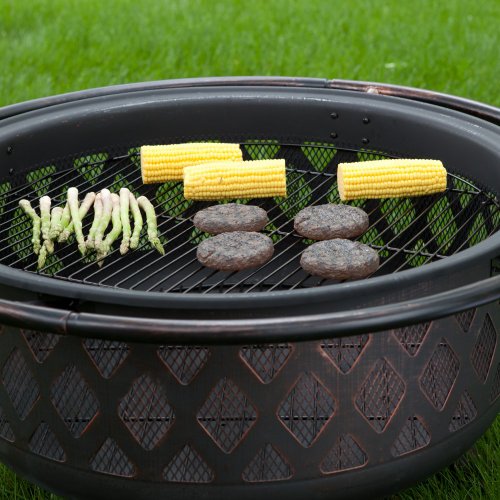 Red-Ember-Bronze-Crossweave-Firebowl-Fire-Pit-with-FREE-Grill-Grate-and-Cover-LR32-CGG-0-1