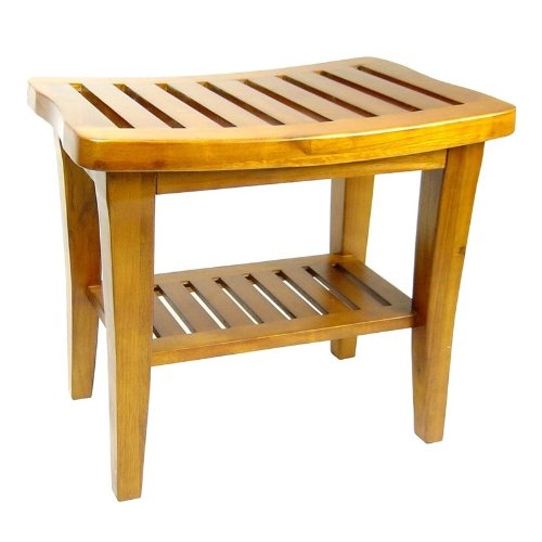 Redmon-Indoor-Outdoor-Home-Garden-Decor-Classic-Genuine-Teak-Wood-Bench-0