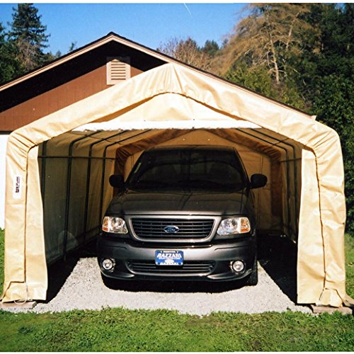 Rhino-Shelter-Instant-Garage-House-Style-12x20x8-Tan-BMC-MDM-84805-0