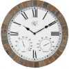 River-City-Clocks-15-Inch-IndoorOutdoor-Tile-Clock-with-Time-Temperature-and-Humidity-Model-1012-15-0