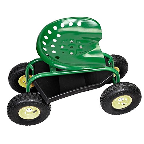 Rolling-Garden-Cart-Work-Seat-with-Heavy-Duty-Tool-Tray-Gardening-Planting-Green-0-1