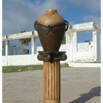 Roman-Greek-Column-pedestal-Antique-Finish-Brown-Color-0-1