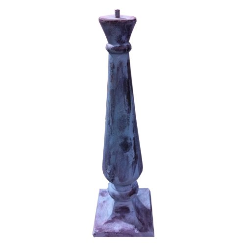 Rome-B15-Baluster-Sundial-Pedestal-Base-Cast-Iron-with-Antique-Finish-1975-Inch-Height-by-625-Inch-Width-0