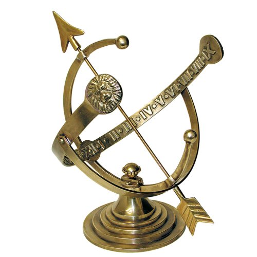 Rome-RM1334-Polished-Brass-12-Inch-Diameter-Armillary-Sundial-0