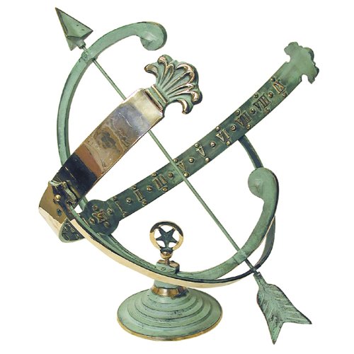 Rome-RM1336-Polished-Brass-18-Inch-Diameter-Armillary-Sundial-0