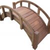 SamsGazebos-Miniature-Japanese-Wood-Garden-Bridge-Treated-Assembled-25-Long-X-11-Tall-X-11-12-Wide-Made-in-USA-0