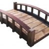 SamsGazebos-Moon-Bridges-Japanese-Style-Arched-Wood-Garden-Bridges-4-Feet-Treated-Brown-0