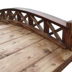 SamsGazebos-Swan-Wood-Garden-Bridge-with-Cross-Halved-Lattice-Railings-4-Feet-Brown-0-0