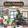 Santas-Workshop-Outdoor-Christmas-Holiday-Garage-Door-Dcor-7×16-0-0