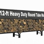 ShelterLogic-90403-Heavy-Duty-Firewood-Rack-with-Cover-Black-12-Feet-0-0