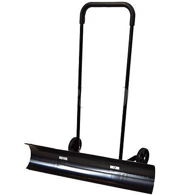 Snow-Shovel-Pusher-With-Caster-Wheels-36-Inch-Angled-Reversible-ABS-Plastic-0-0
