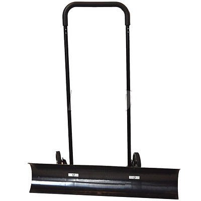 Snow-Shovel-Pusher-With-Caster-Wheels-36-Inch-Angled-Reversible-ABS-Plastic-0-1