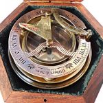 Steampunk-for-Solid-brass-Sundial-Compass-in-fitted-Wooden-Box-C-3052-0-0